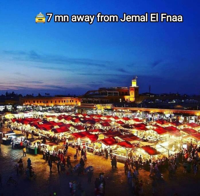 Plein Centre Marrakech, Grand Balcon Filant Appartement Marrakesh Buitenkant foto